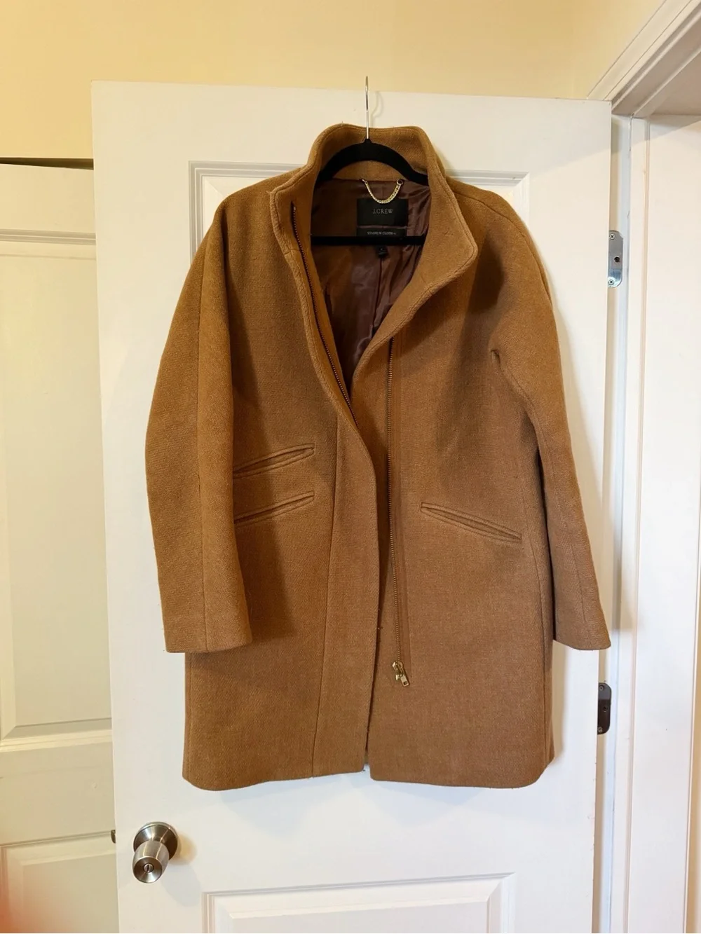 J.Crew Lodge Coat Italian Stadium-Cloth Wool - Size 6 - Picture 4 of 9